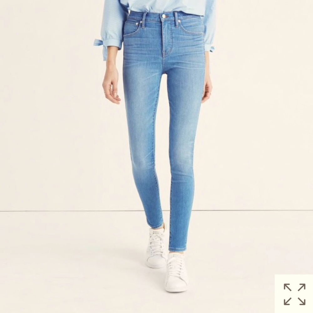 Madewell high riser skinny jeans